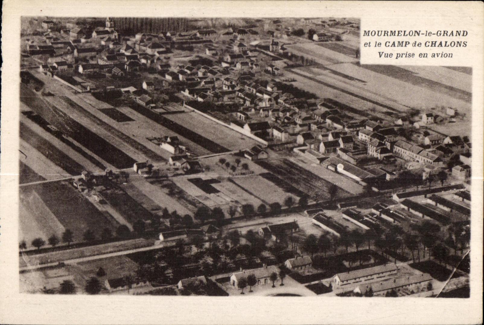 Mourmelon the Large one and the Camp of Trawl-nets Seen from in the plane
