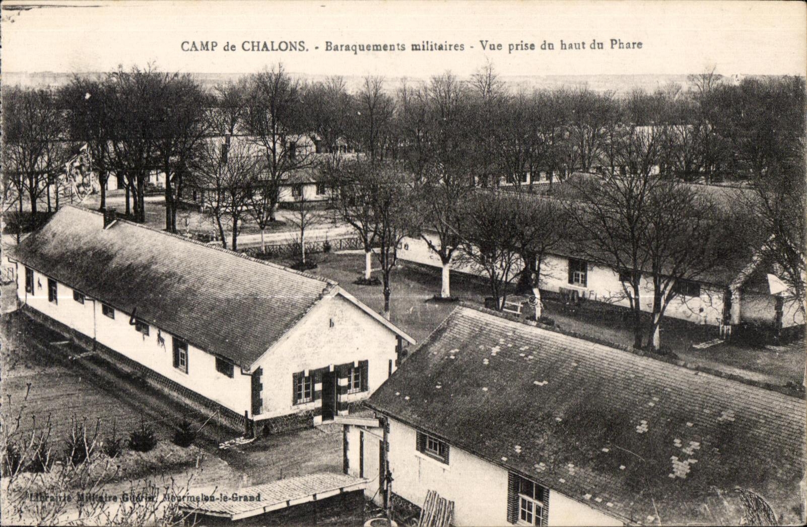 CPA Camp of military Trawl-nets Quarters Seen from top of the Lighthouse