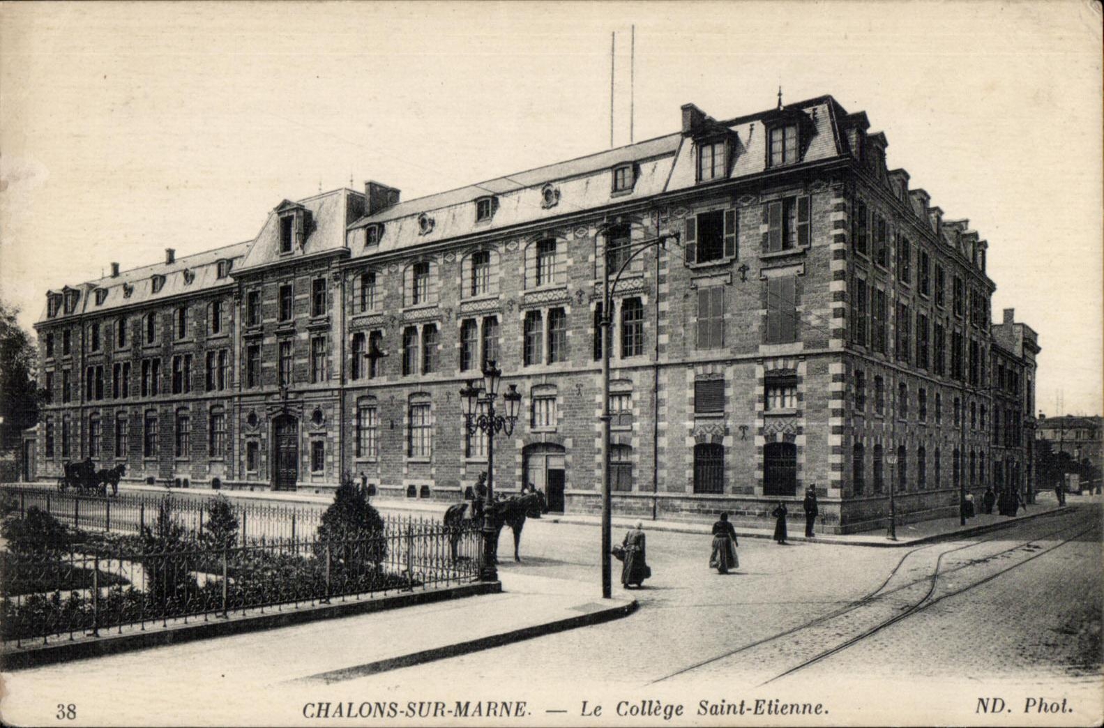 CPA Trawl-nets On the Marne the College Saint Etienne