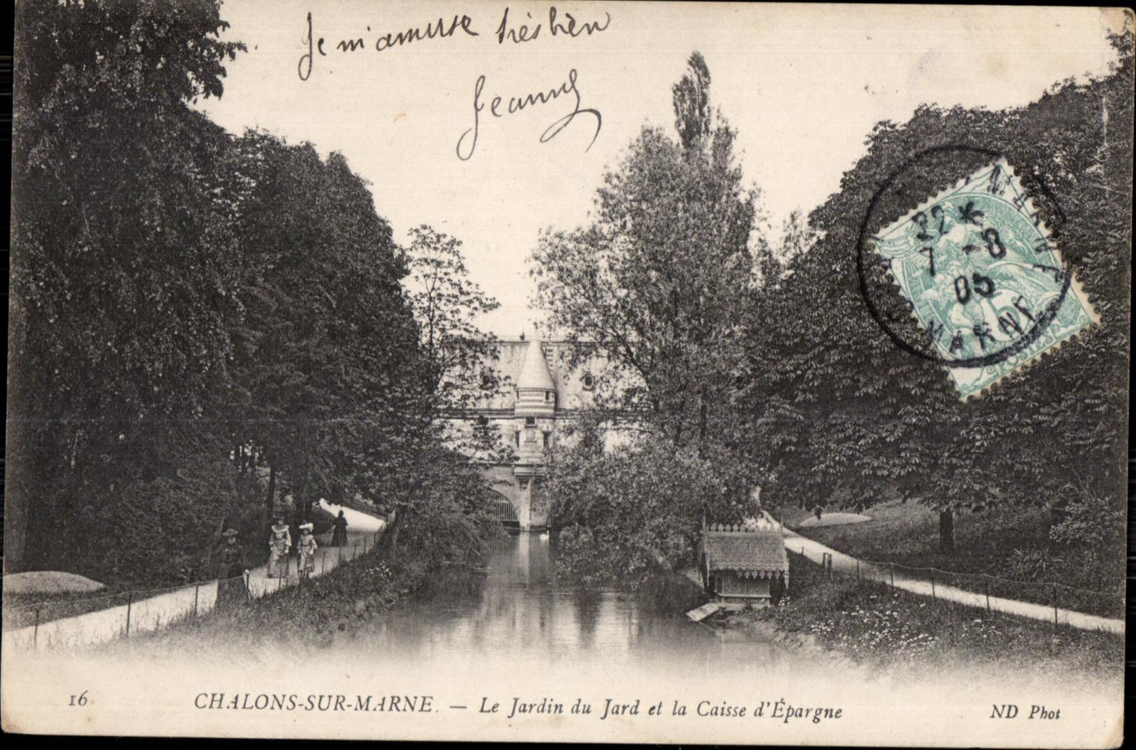 CPA Trawl-nets On the Marne the Garden of Jard and the Case Saves