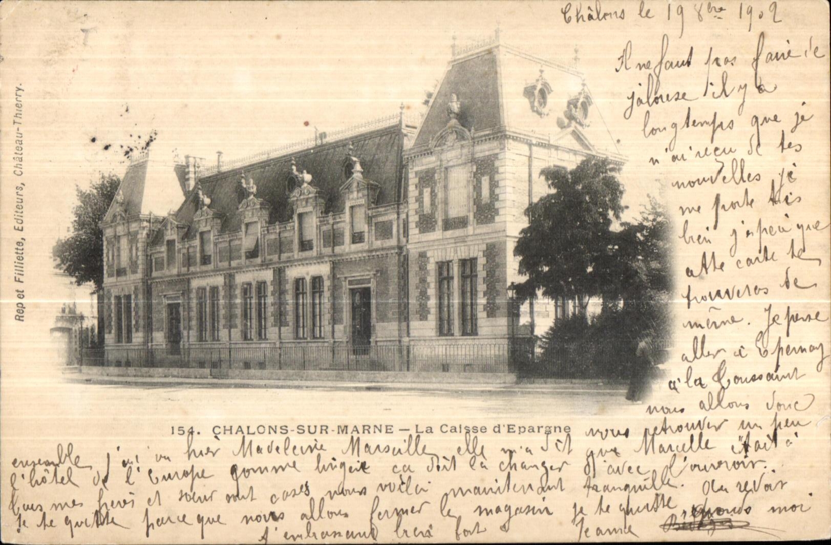 CPA Chalons On the Marne the Case Saves