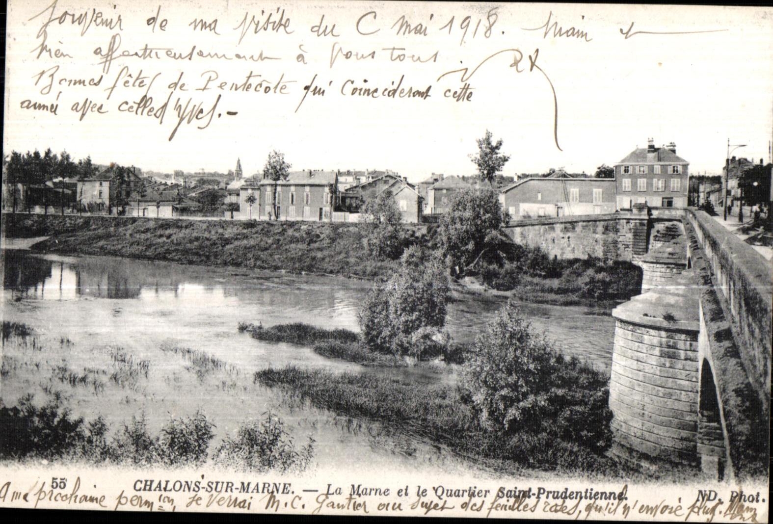 CPA Trawl-nets on the Marne the Marne and Quarlier Saint Prudentiennel