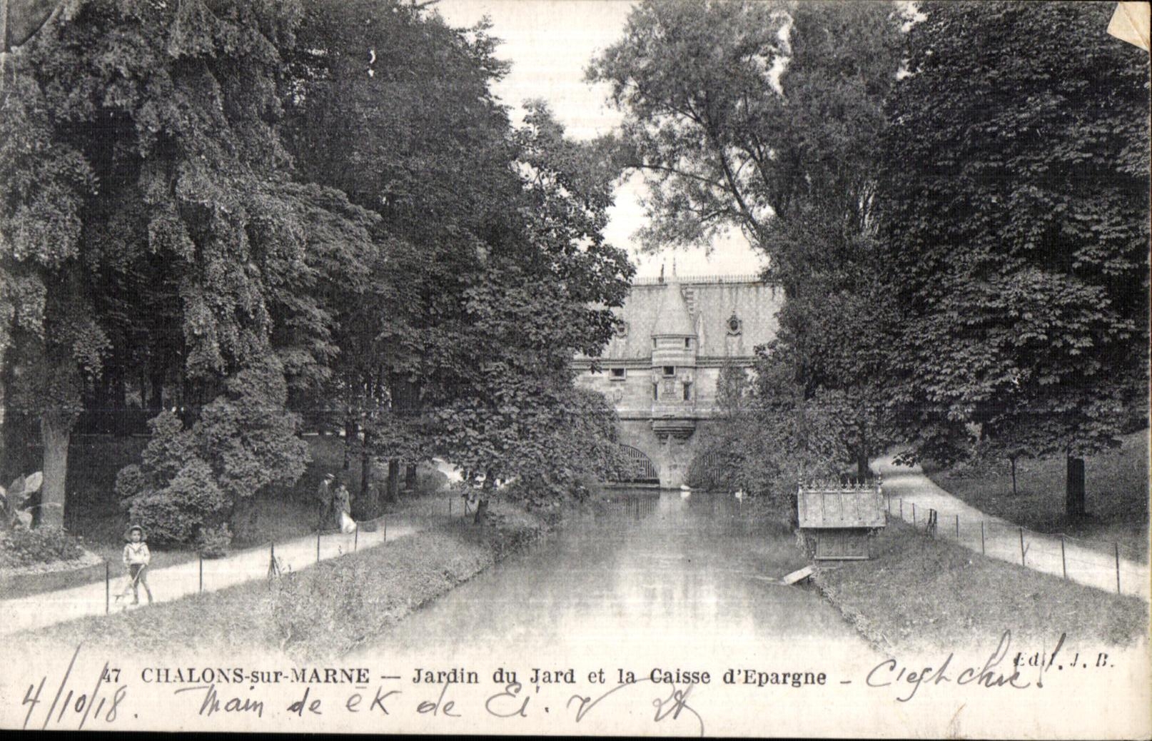 CPA Trawl-nets On the Marne Garden of Jard and the Case Saves