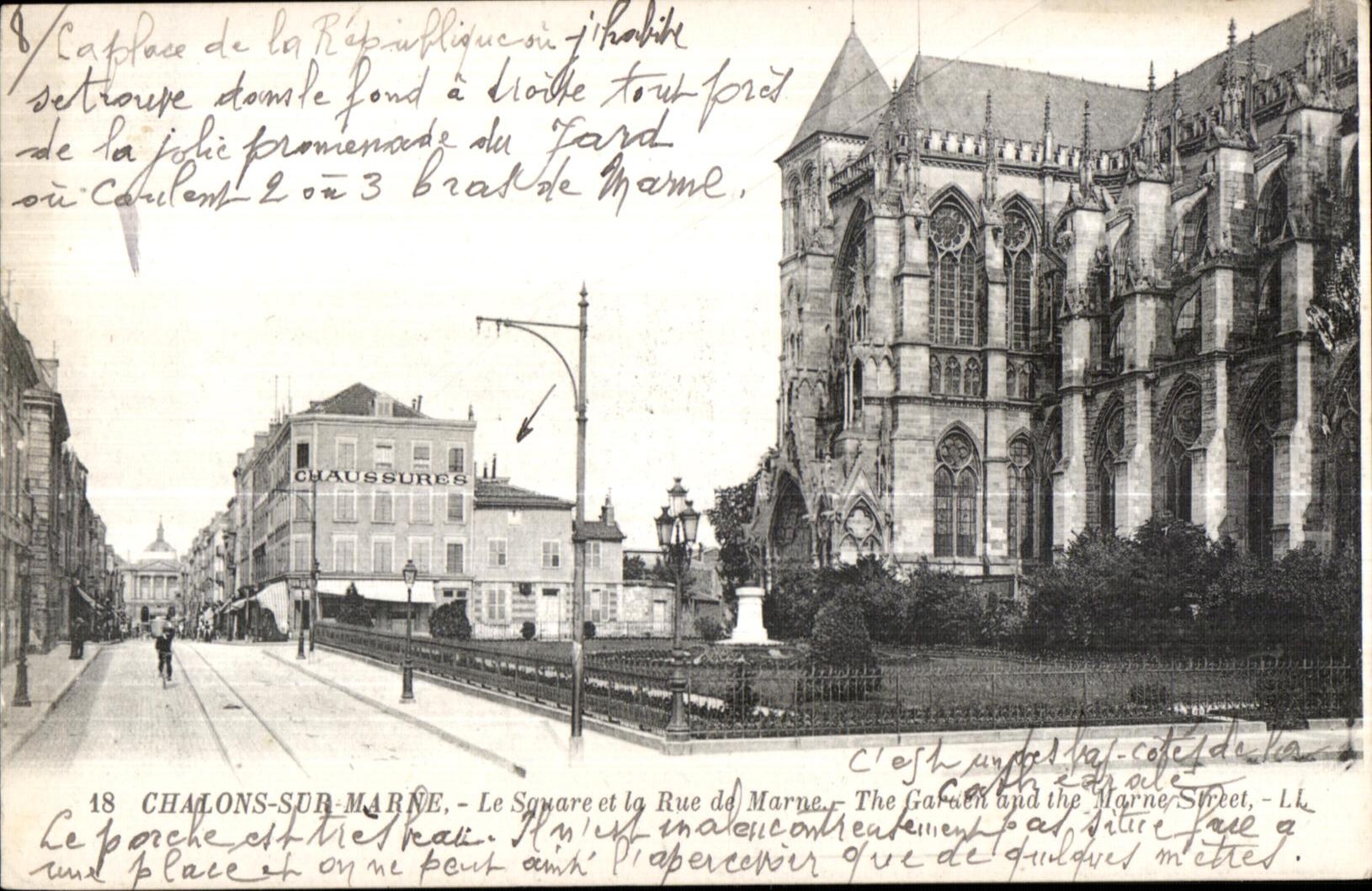 CPA Trawl-nets On the Marne the public garden and the Street of the Marne