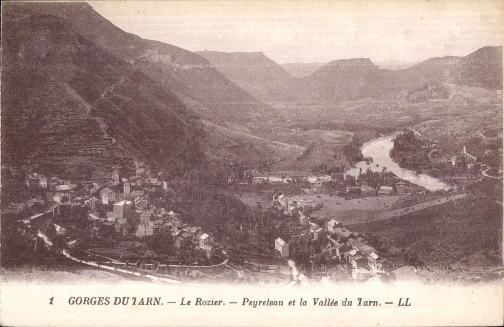 Gorges du Tarn Le Rozier Payreleau et Vallee du Tam