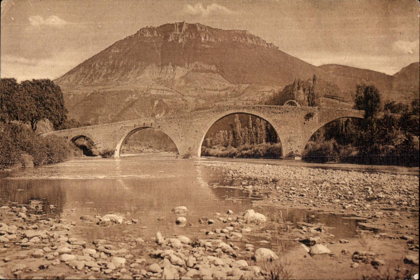 CPA Gorges du Tarn pont Gothique de Quezac