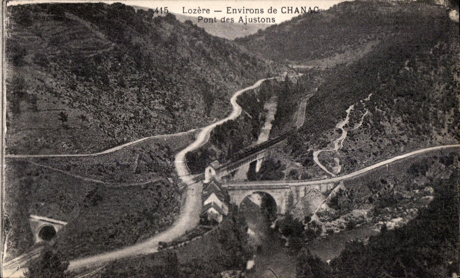 CPA Lozere Environs de Chanac Pont de Ajustons
