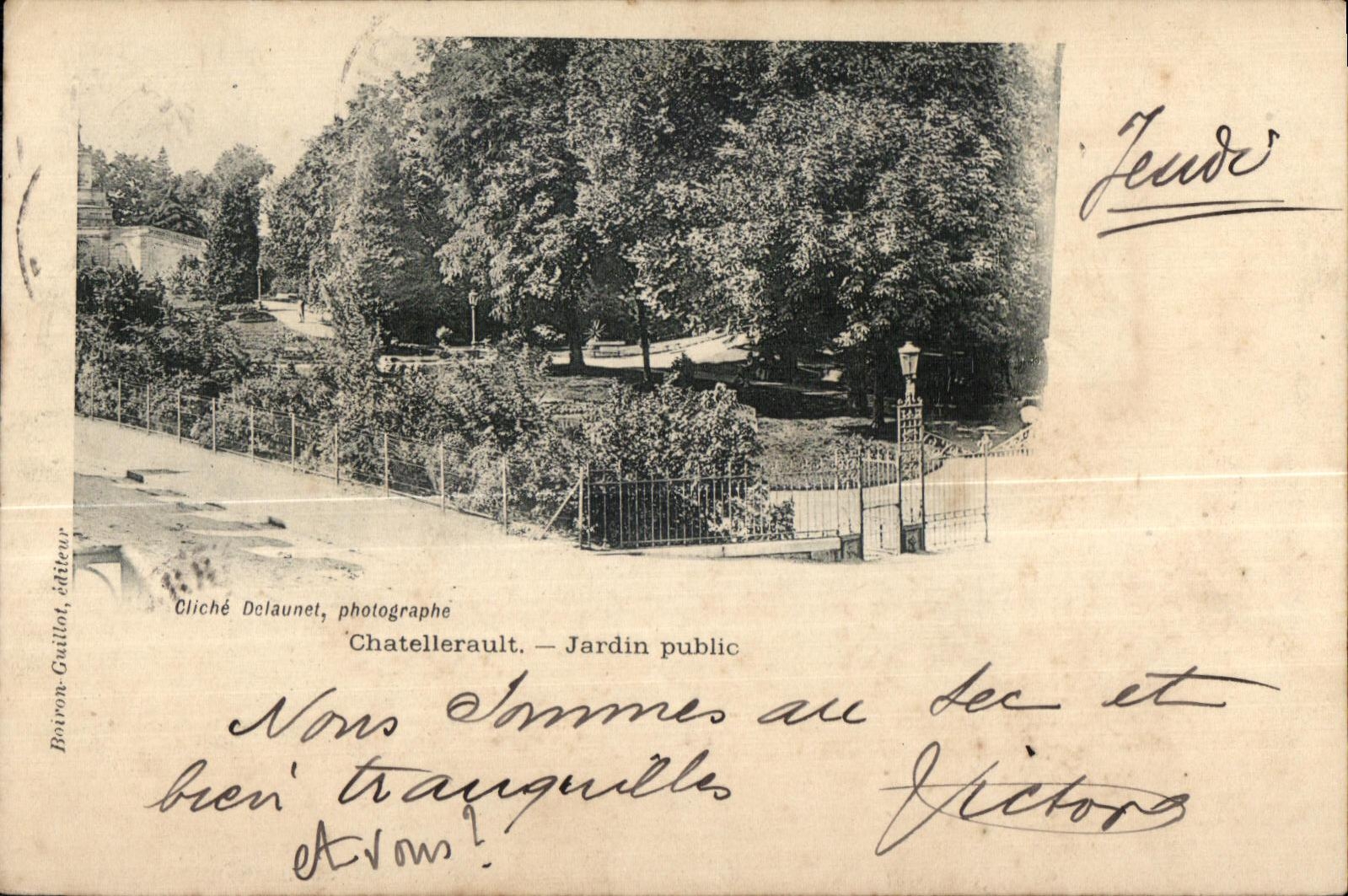 CPA Chatellerault Jardin Public