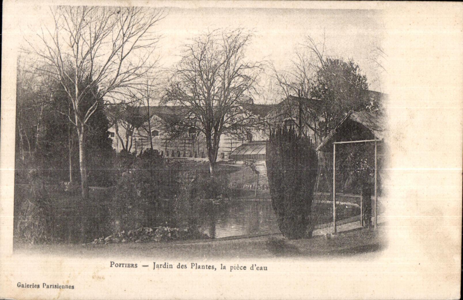 CPA Poitiers Jardin des Plantes la piece d eau