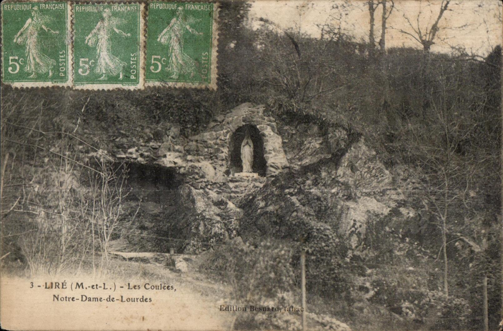 CPA Lire Les Coulees Notre Dame de Lourdes