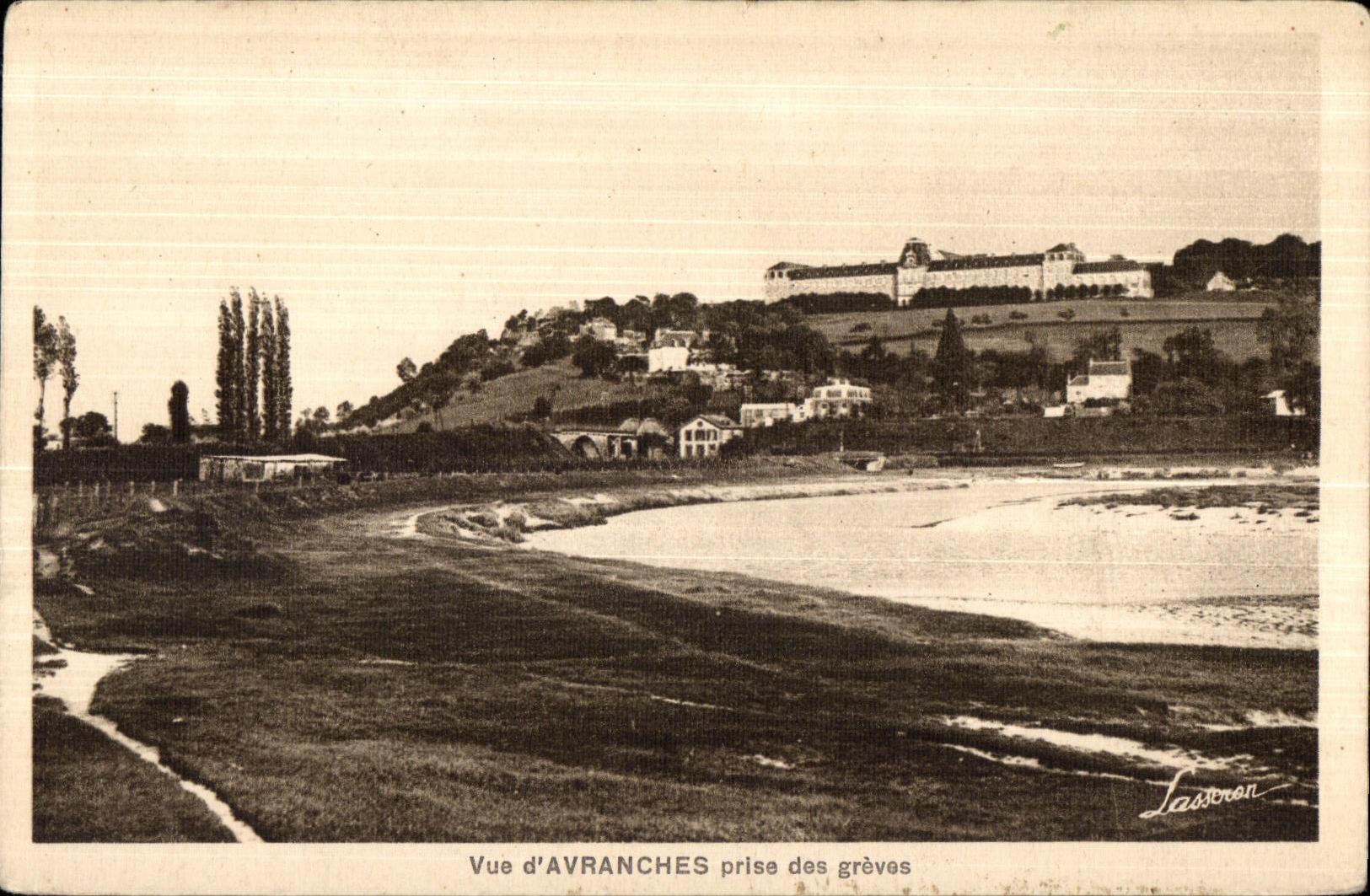 CPA Vue d avranches prise des greves 