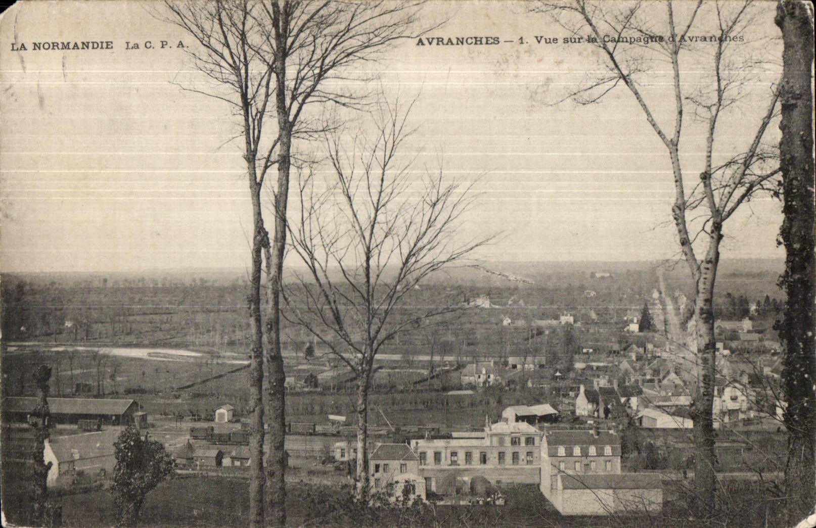 CPA Avranches La Normandie La Vue sur la Campagne