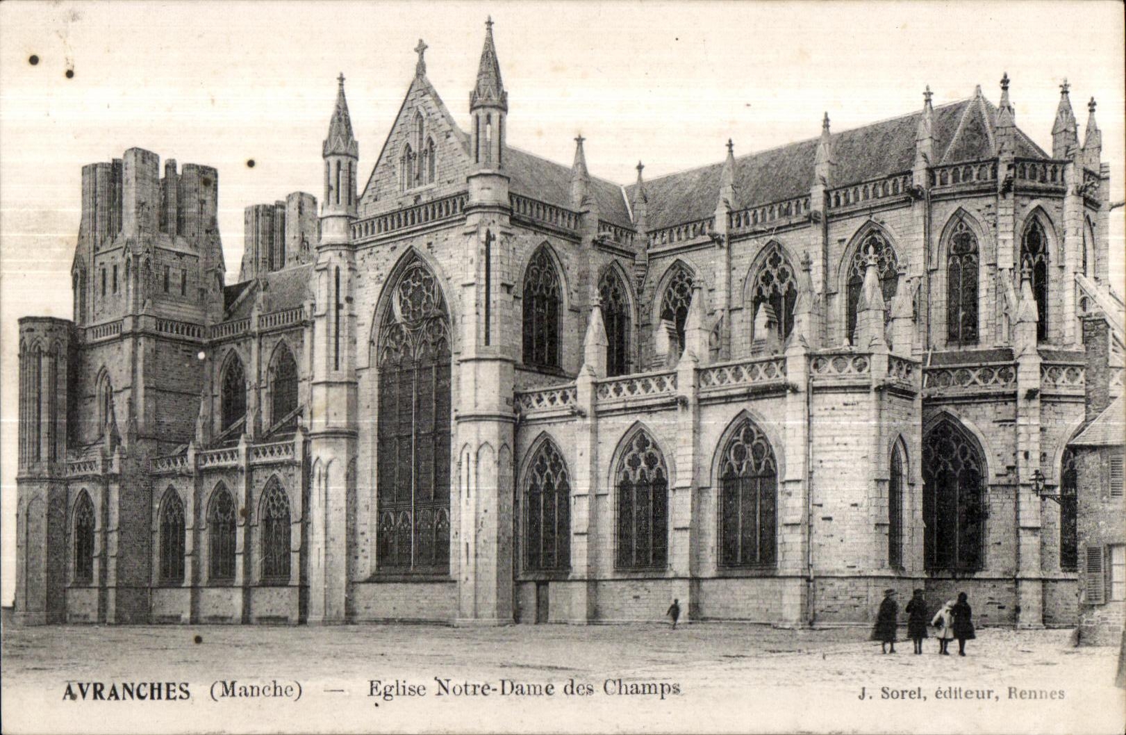 CPA Avranches (Manehe) Eglise Notre Dame Des Champs