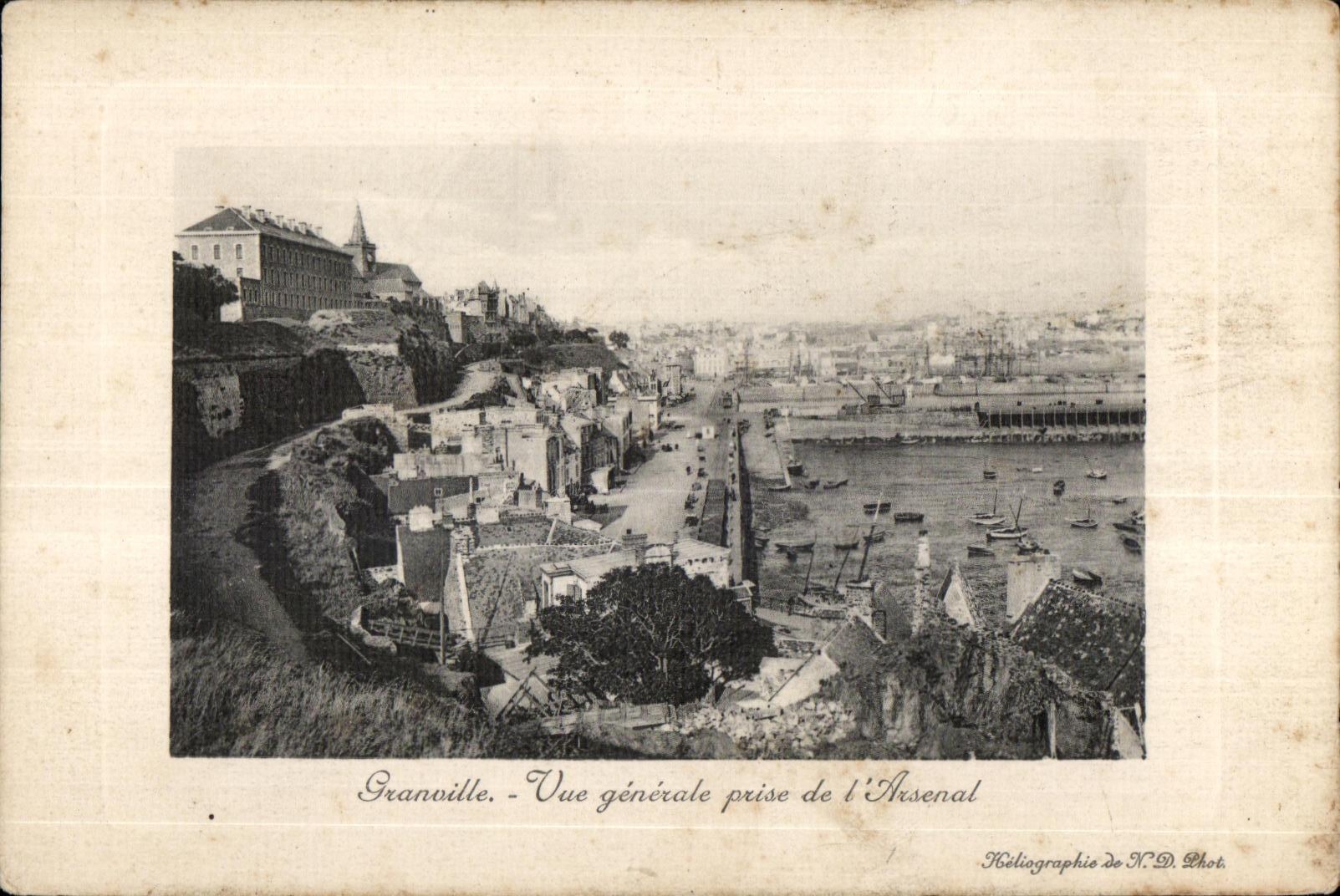 CPA Granville Vue generale prise de l Arsenal