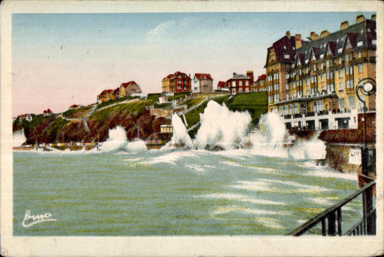 CPA Granville Effets de Mer