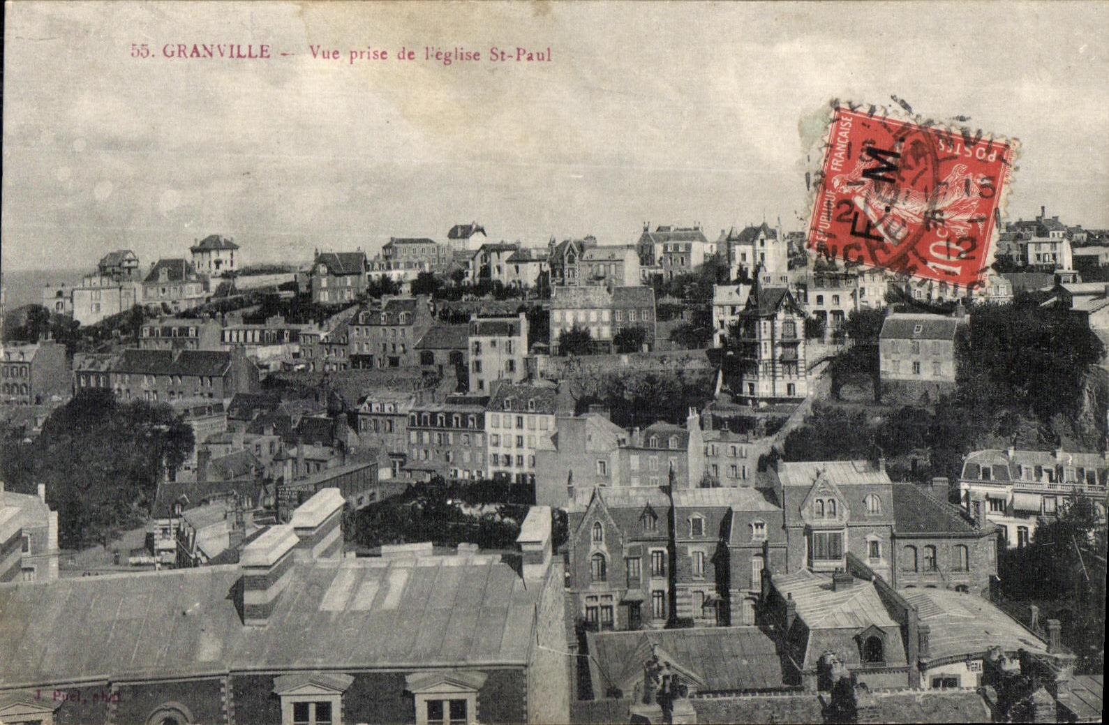 CPA Granville Vue prise de I eglise St-Paul