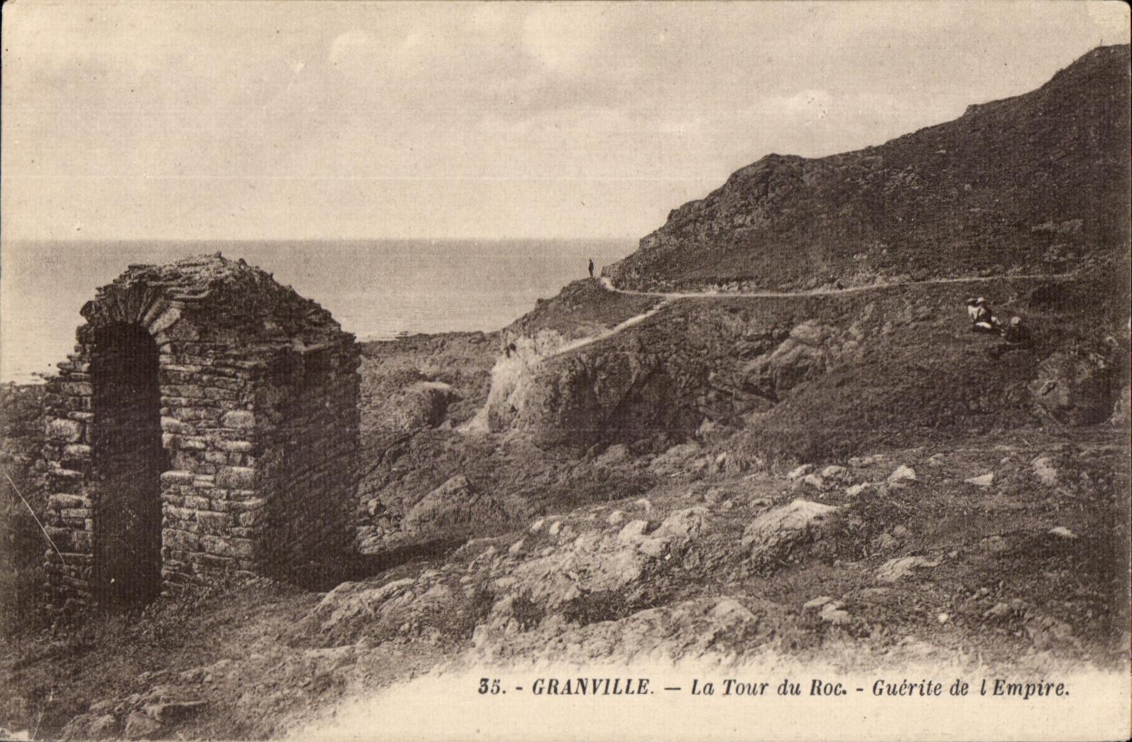 CPA Granville La Tour du Roc Guerite de I Empire