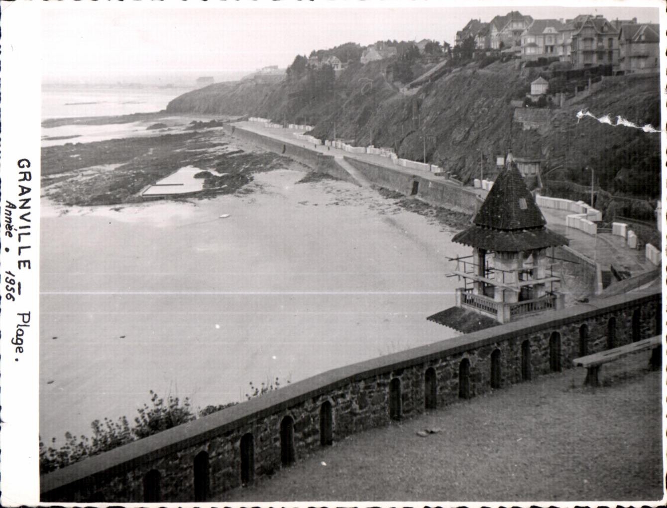 CPSM Granville Plage Annee 1956