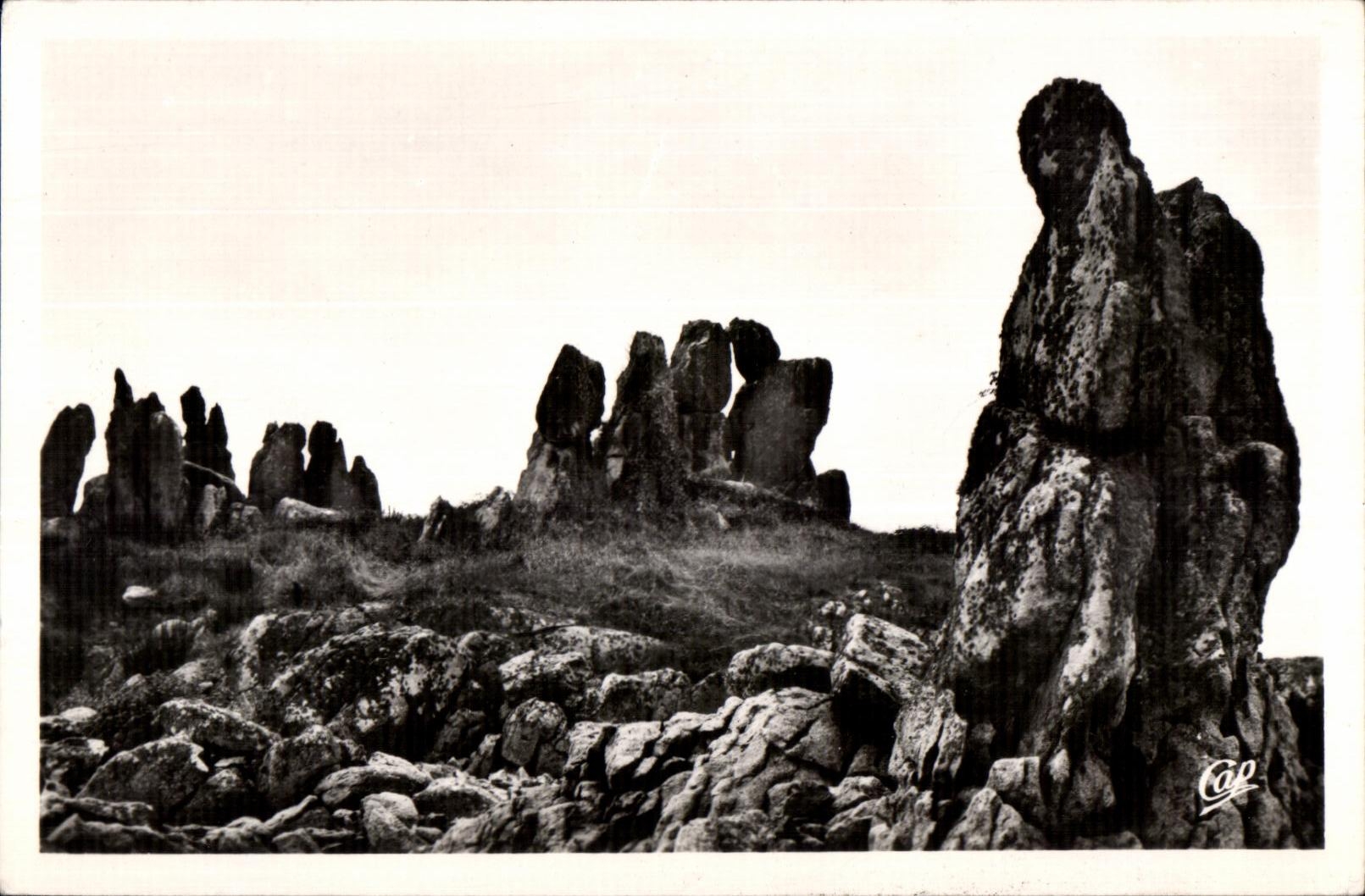 CPA Iles Chaussey Rochers Les Moines