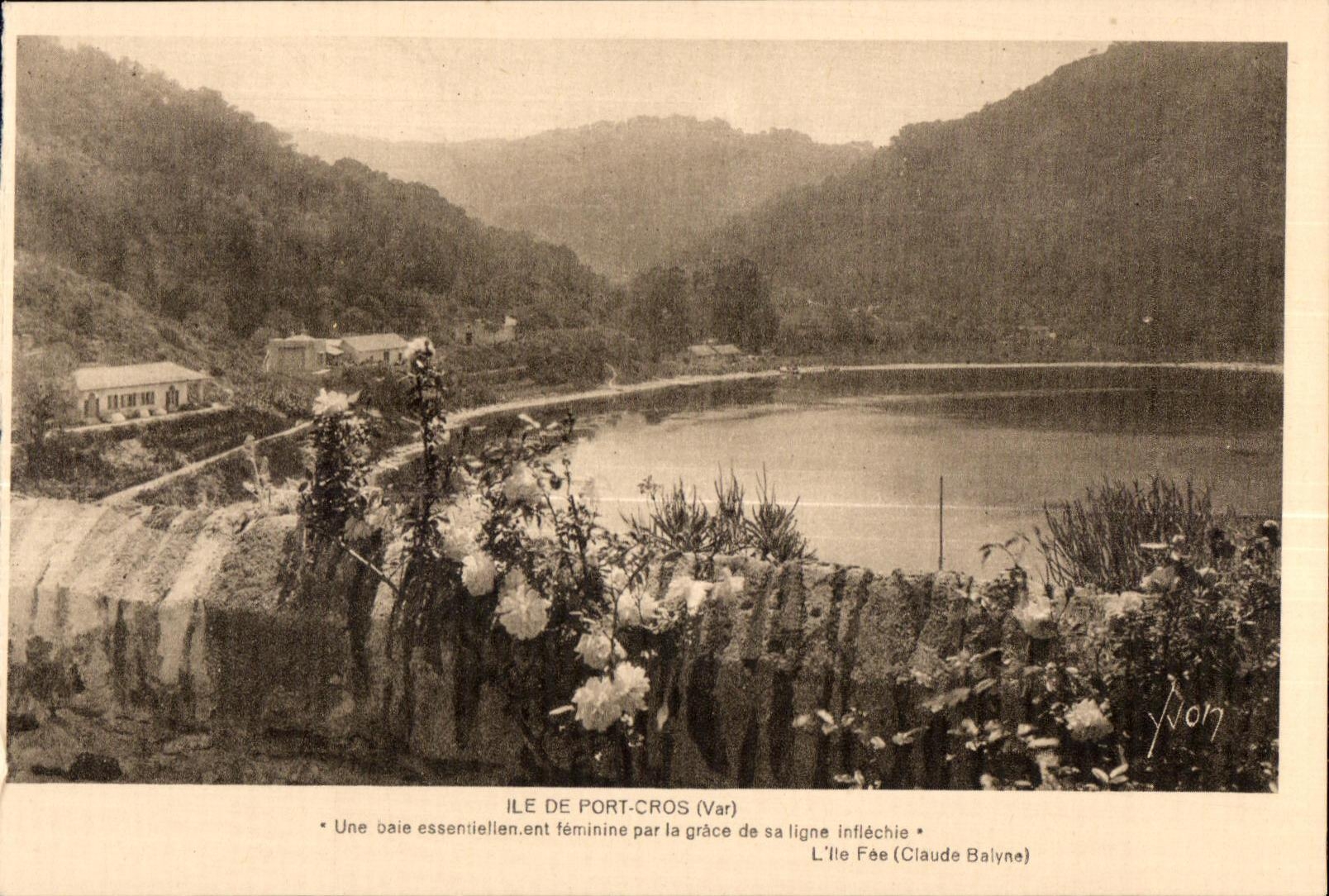 CPA Ile de Port Cros (var) Une baie