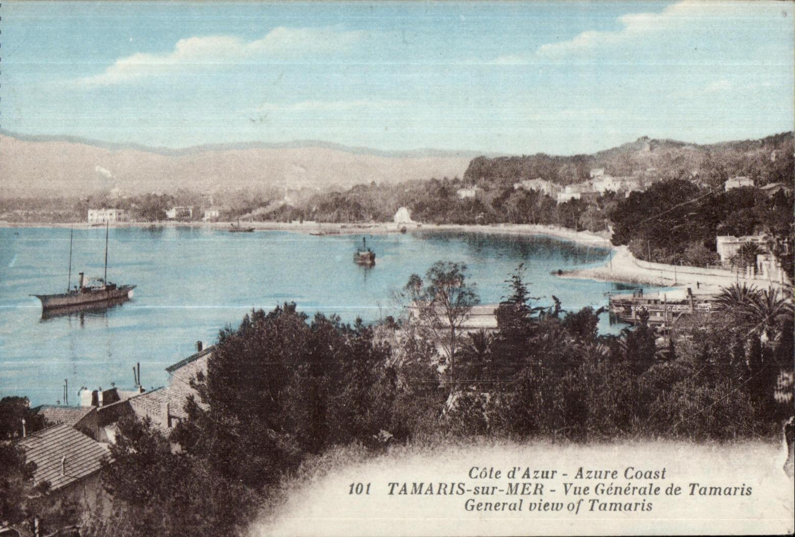 CPA Cote d Azur Azure Coast Tamaris sur Mer Vue Generale de Tamaris General view of Tamaris