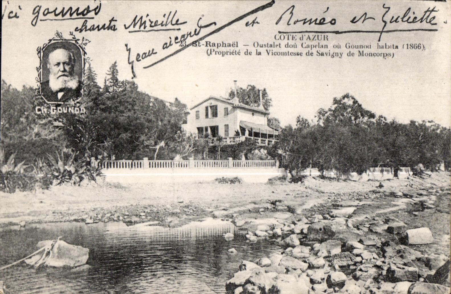 CPA Cote d Azur St Raphael Oustalet d ou Capelan ou Gounod habita Romeo et Juliette 