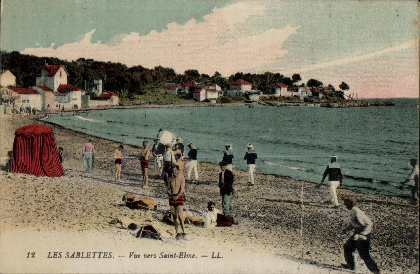 CPA Les Sablettes Vue Vers Saint Elme