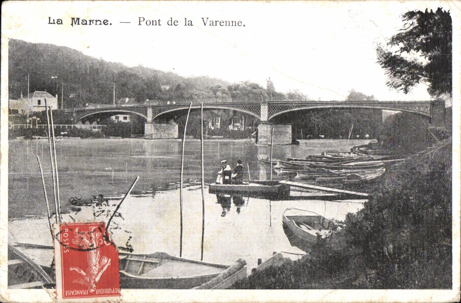 CPA La Marne Pont de la Varenne