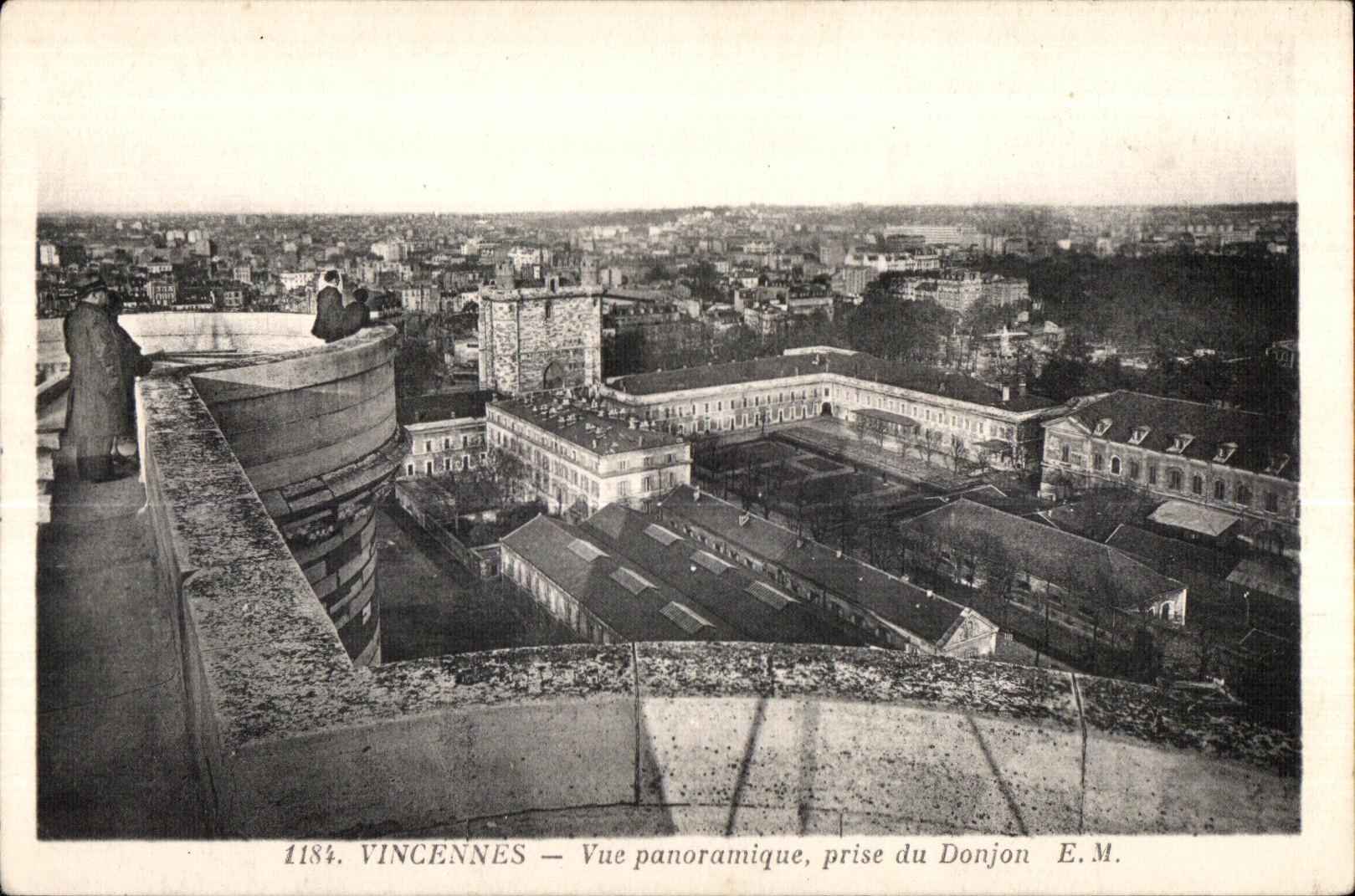 CPA Vincennes Panoramic View taken of the Keep