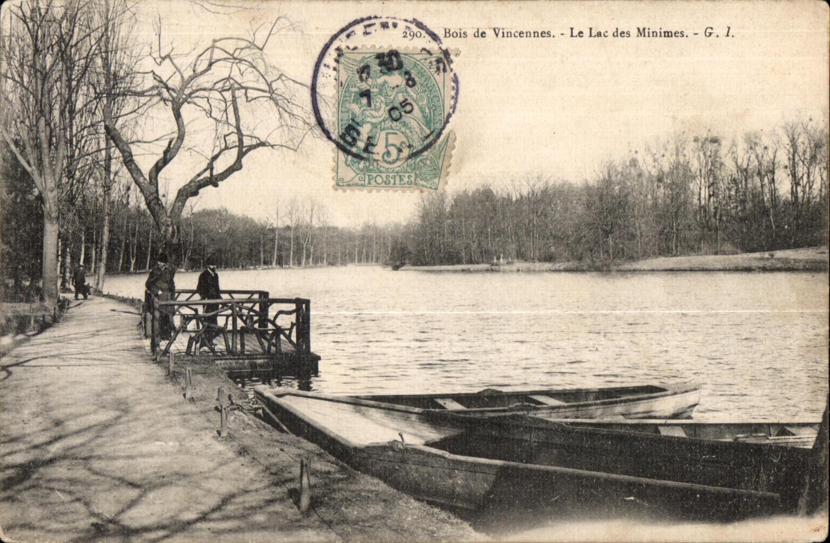 CPA Wood of Vincennes the Lake of the Tiny ones