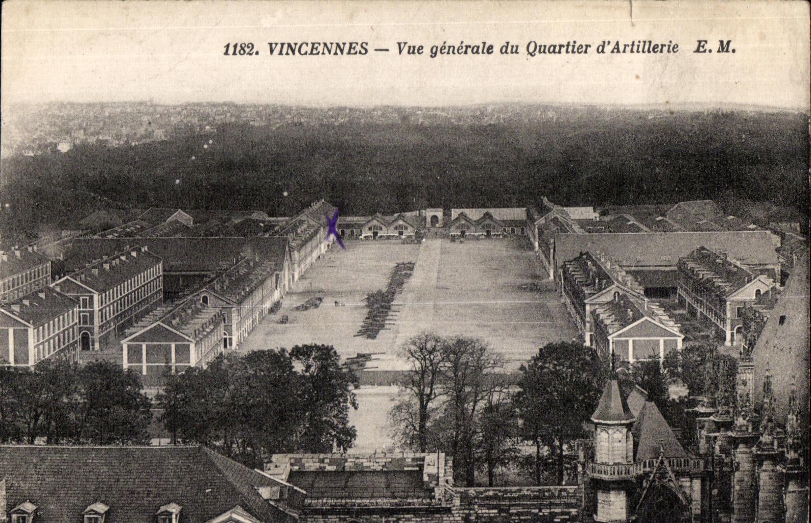 CPA Vincennes View of the District Artillery