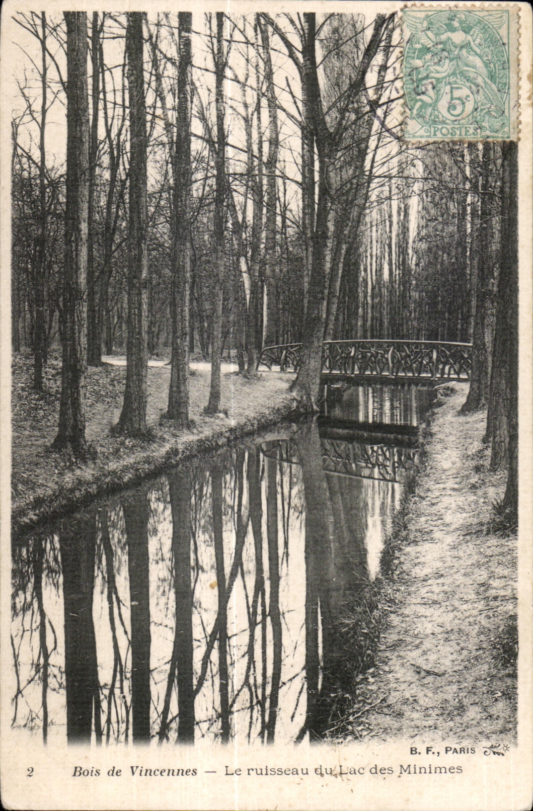 CPA Vincennes Bosi Of the Brook Of the Lake Of the Tiny ones