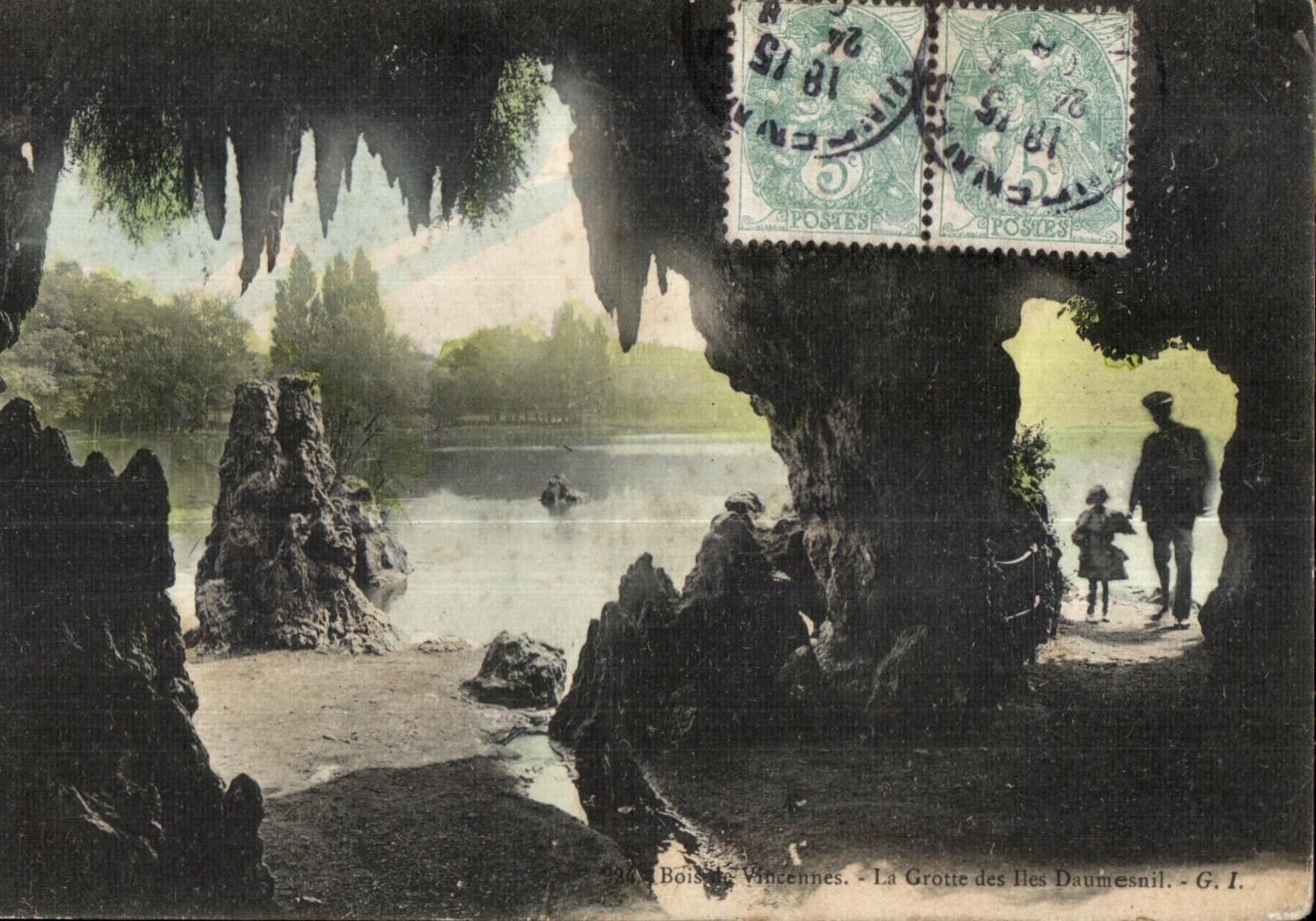 CPA Vincennes Wood the Cave Of the Daumesnil Islands