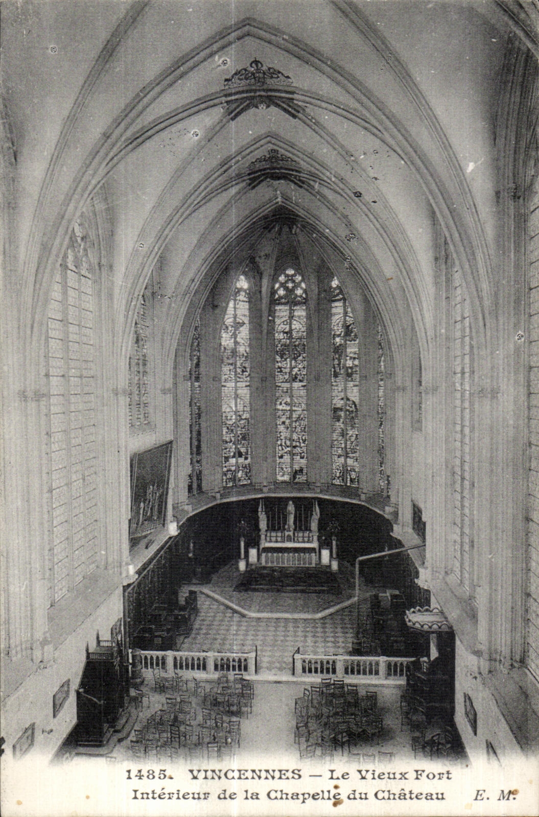 CPA Vincennes the Old man Fort Interieuv Of the Vault Of the Castle