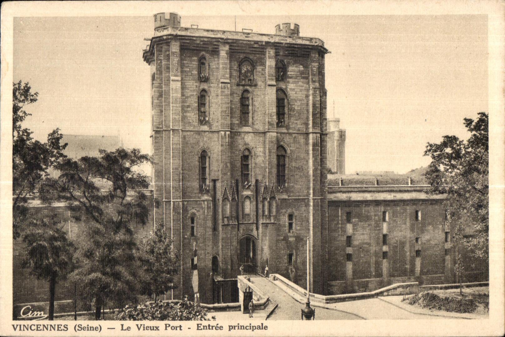 CPA Vincennes (the Seine) the Old Port Entrance principle