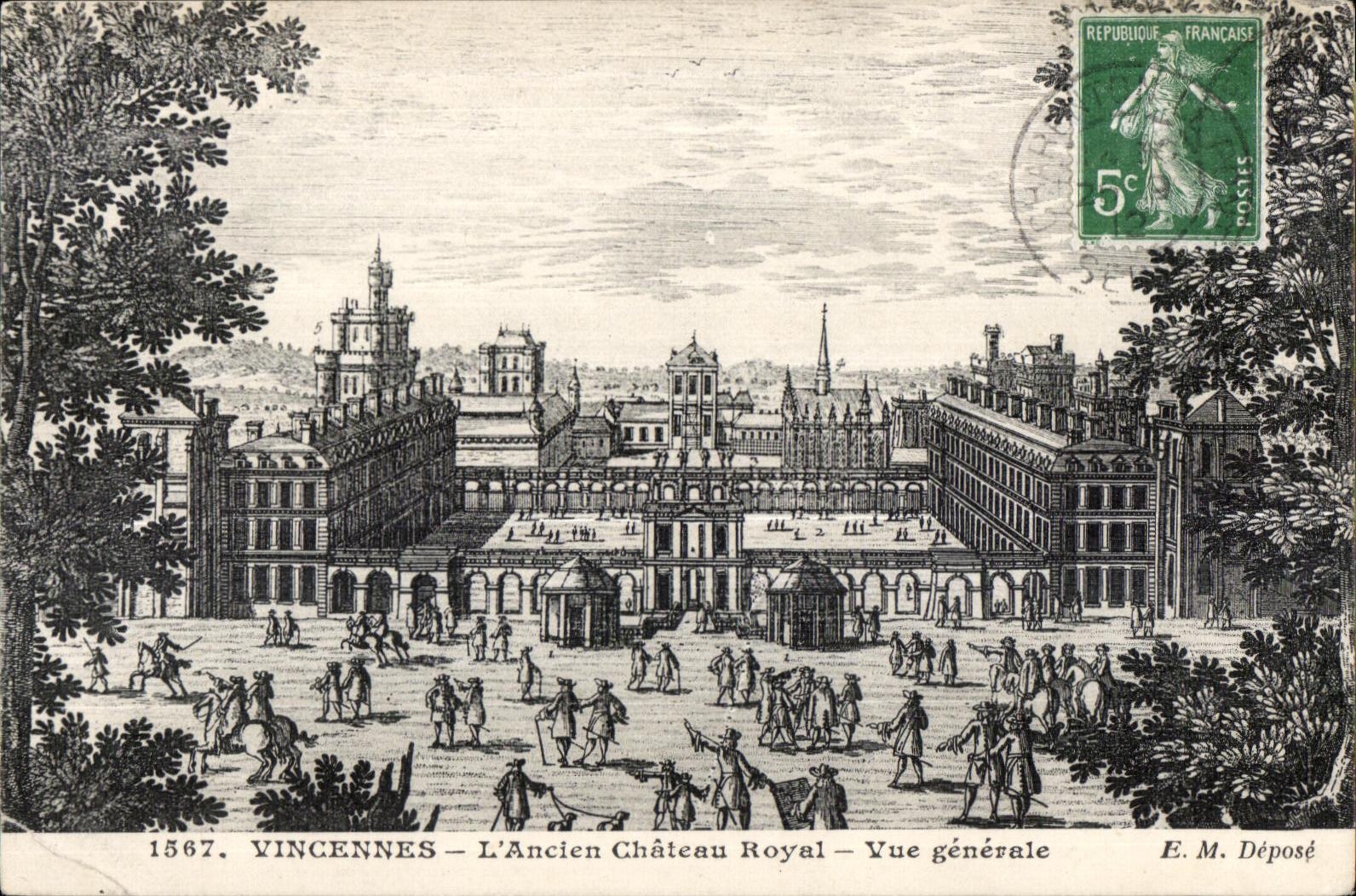 CPA Vincennes Old Royal Castle View