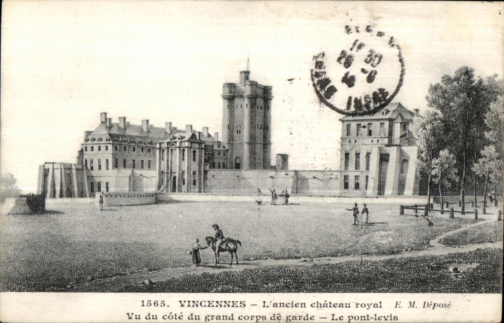 CPA Vincennes old royal Castle Seen of the dimension large body of guard the bridge levis