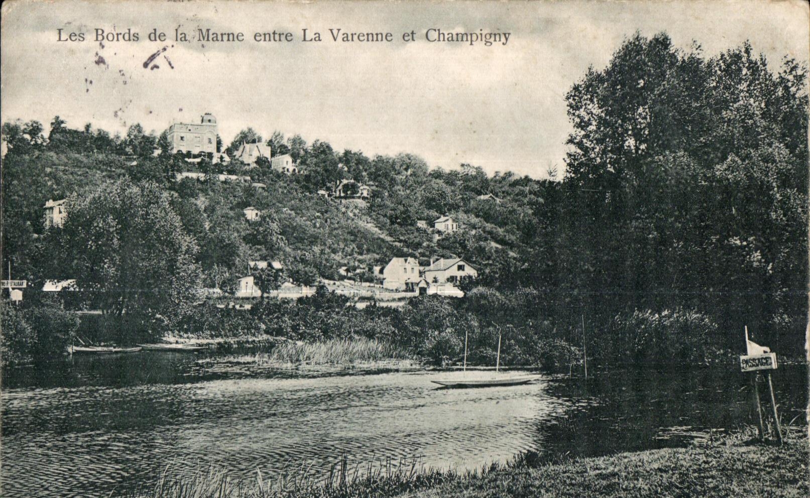 CPA the Edges of the Marne Enters the Game preserve and Champigny