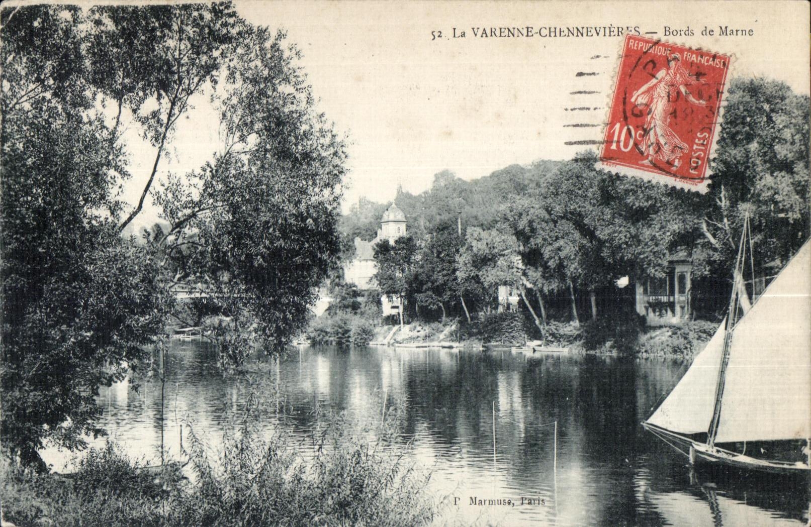 CPA the Game preserve Chennevieres Edges of the Marne