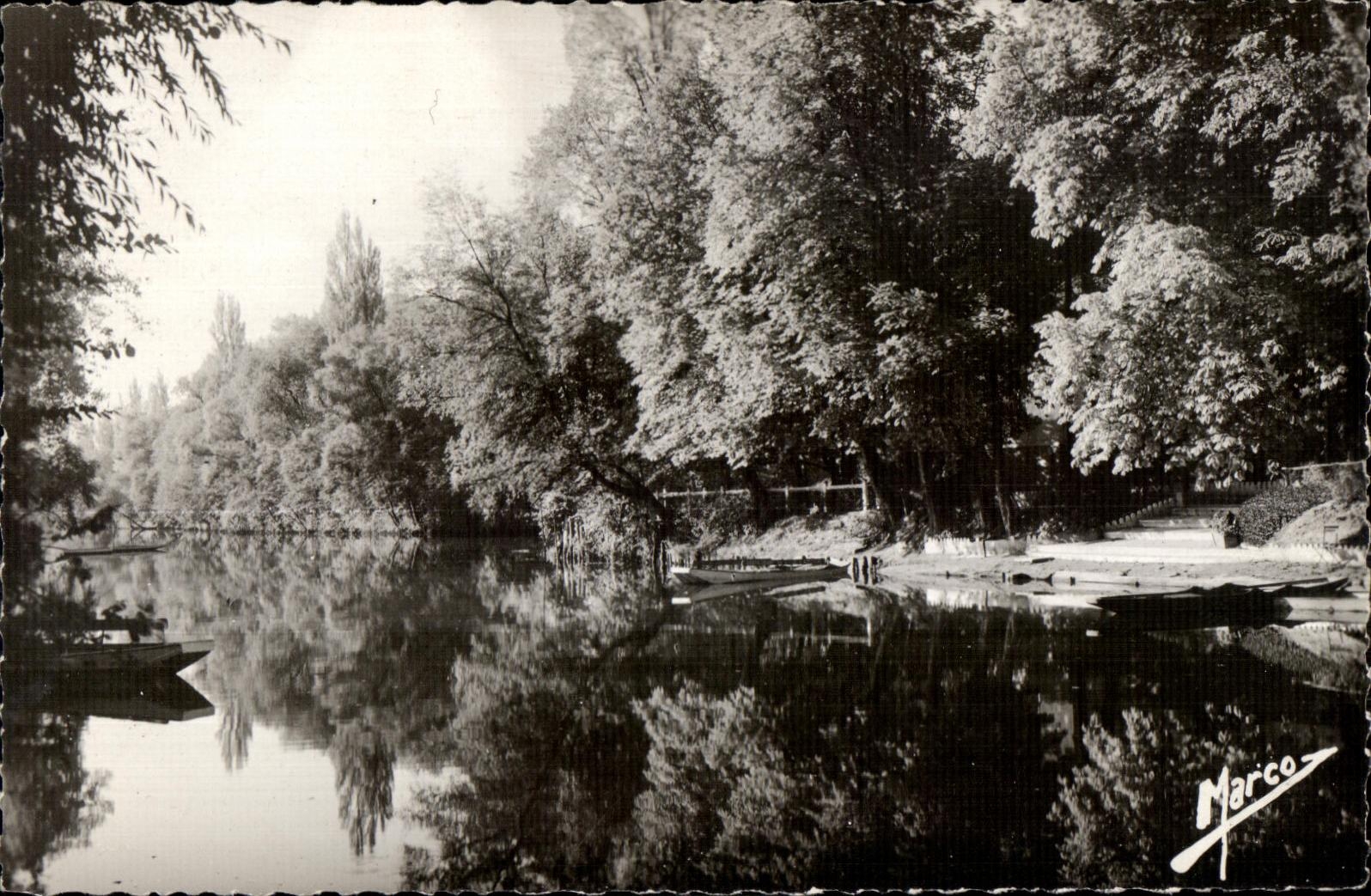 CPA the Chennevieres Game preserve on the Marne Close to the Restaurant of I Island Love