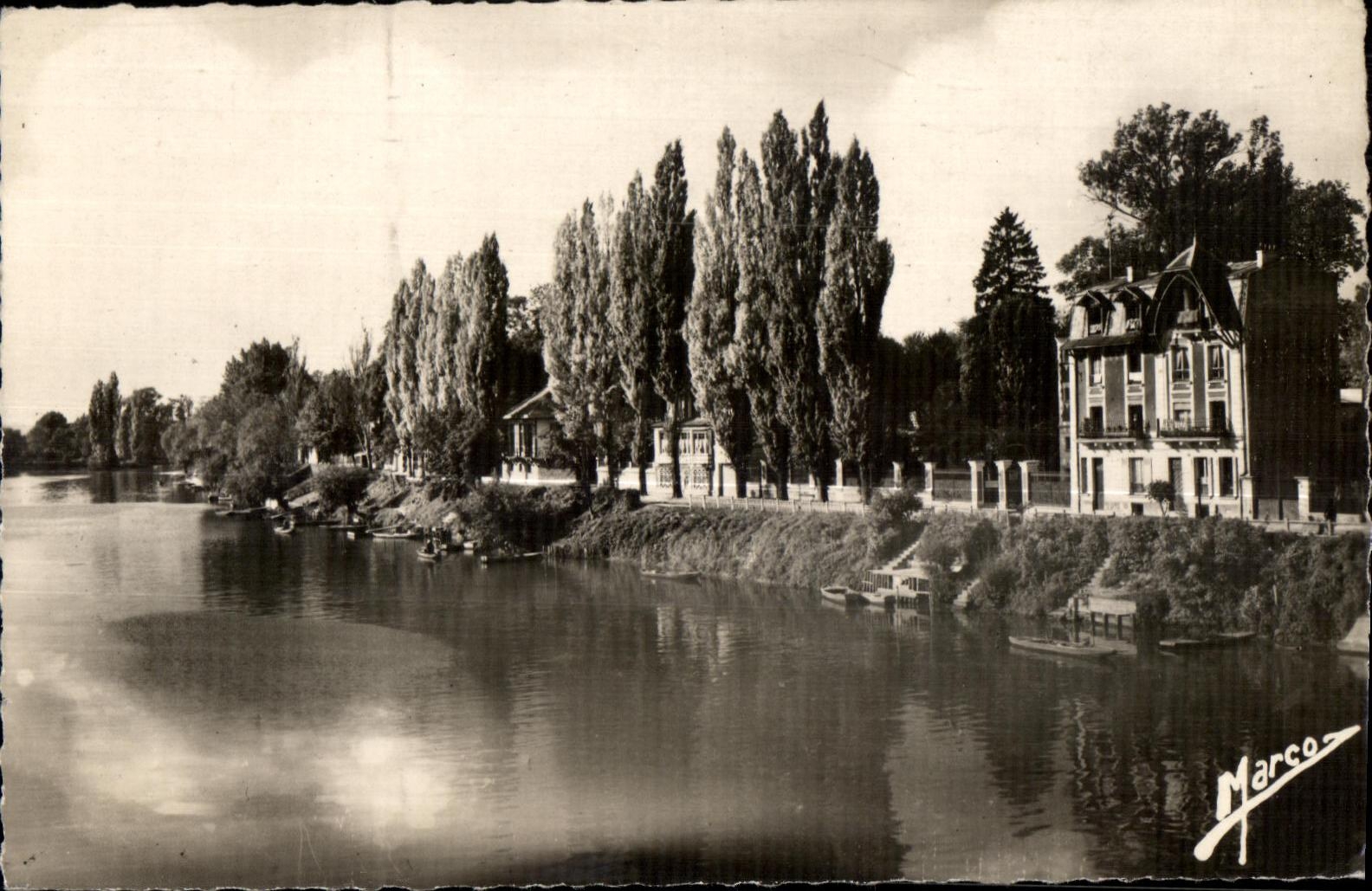 CPA the Chennevieres Game preserve on the Promenode Marne