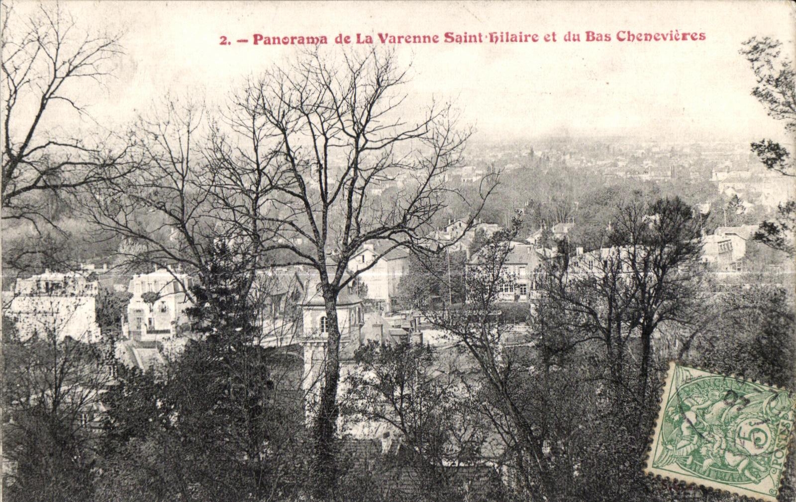 CPA Panorama de La Varenne Saint Gilaire et du Bas Chennevieres