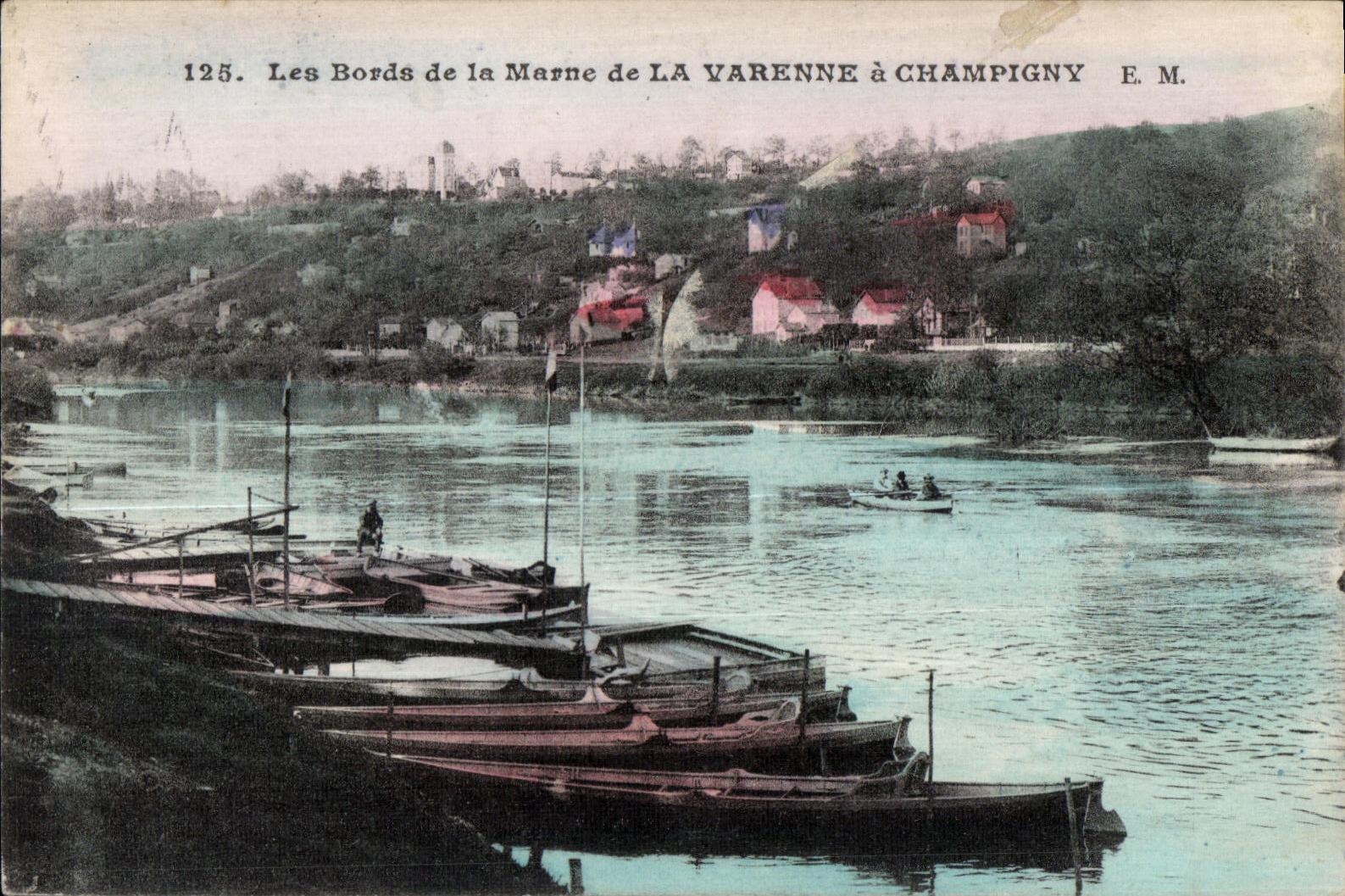 CPA Les Bords de la Marne de La Varenne a Champigny EM