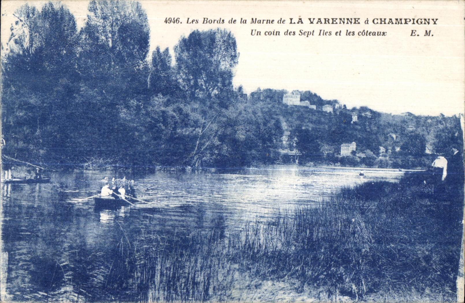 CPA the Edges of the Marne of LaVarenne has Champigny a corner of Setp I them and the Slopes