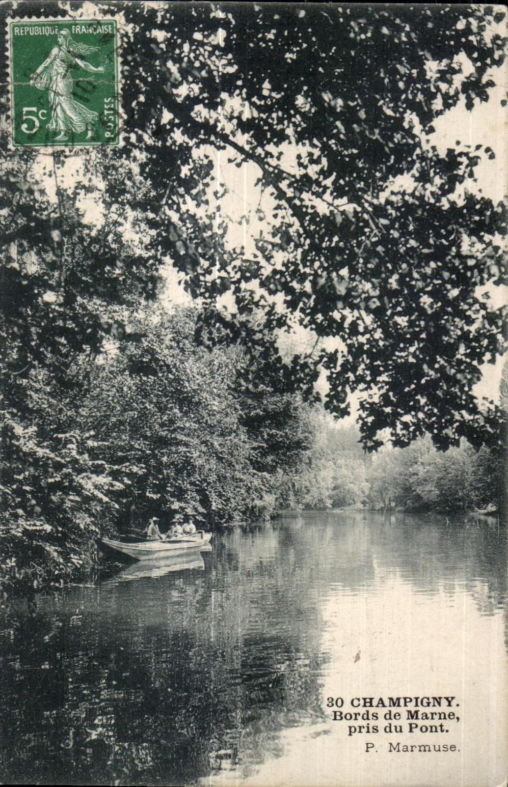 CPA Champigny Edges of the Marne taken of the Bridge