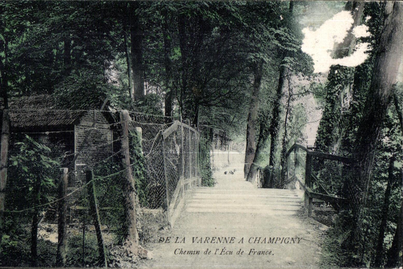 CPA Champigny on the Marne Way of ECU of France