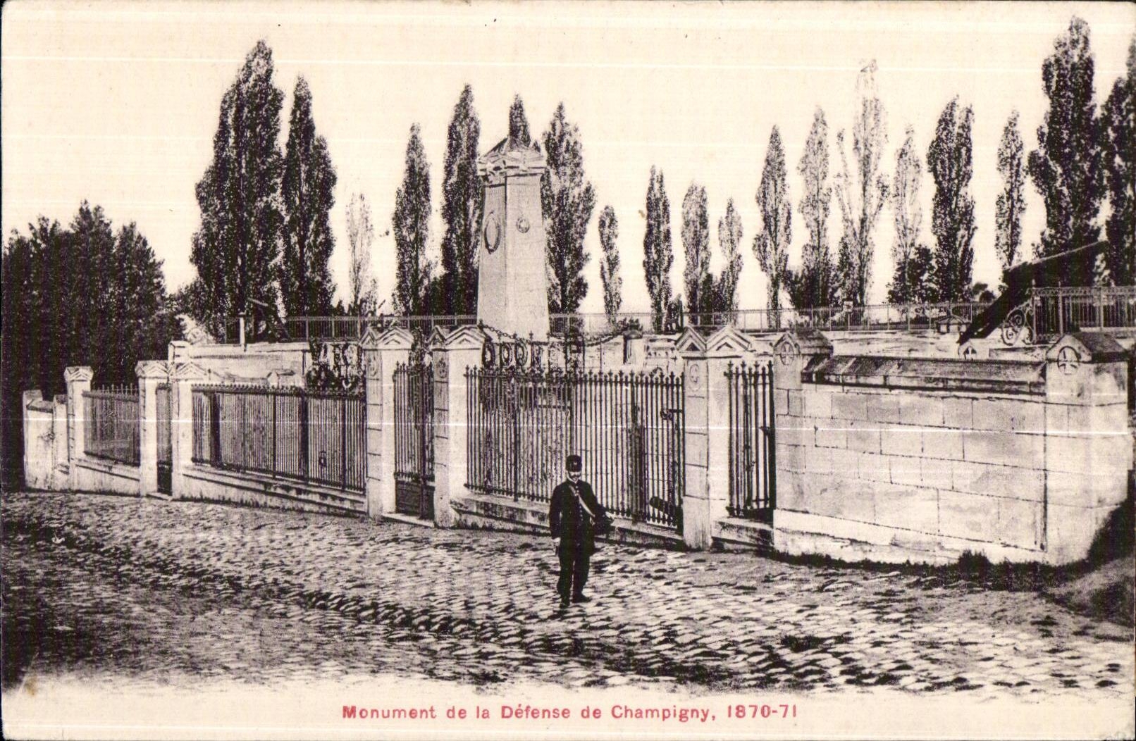 CPA Monument of the Defense of Champigny 1870 1871