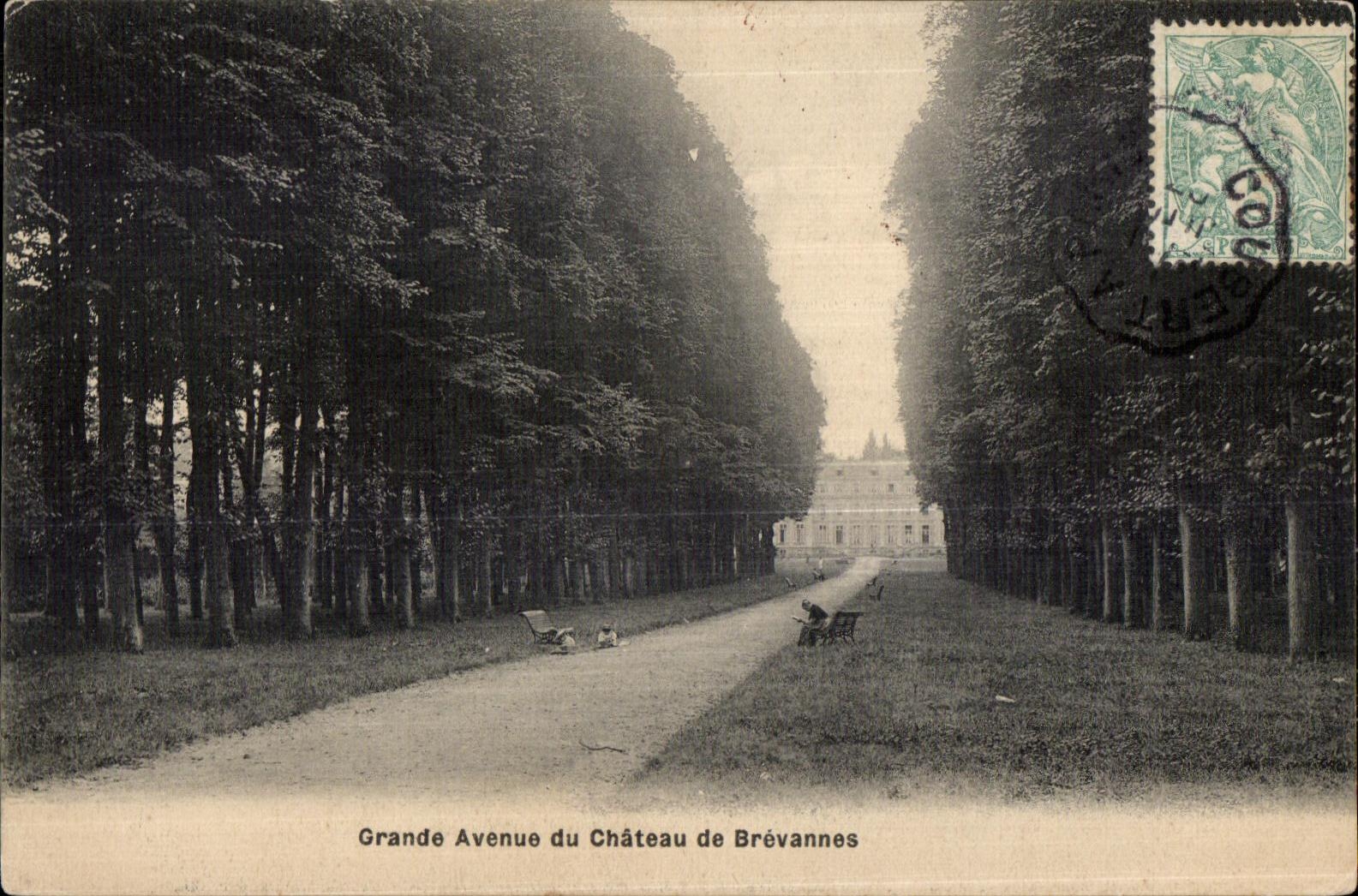 CPA Brevannes Avuenue of the Castle of Brevannes