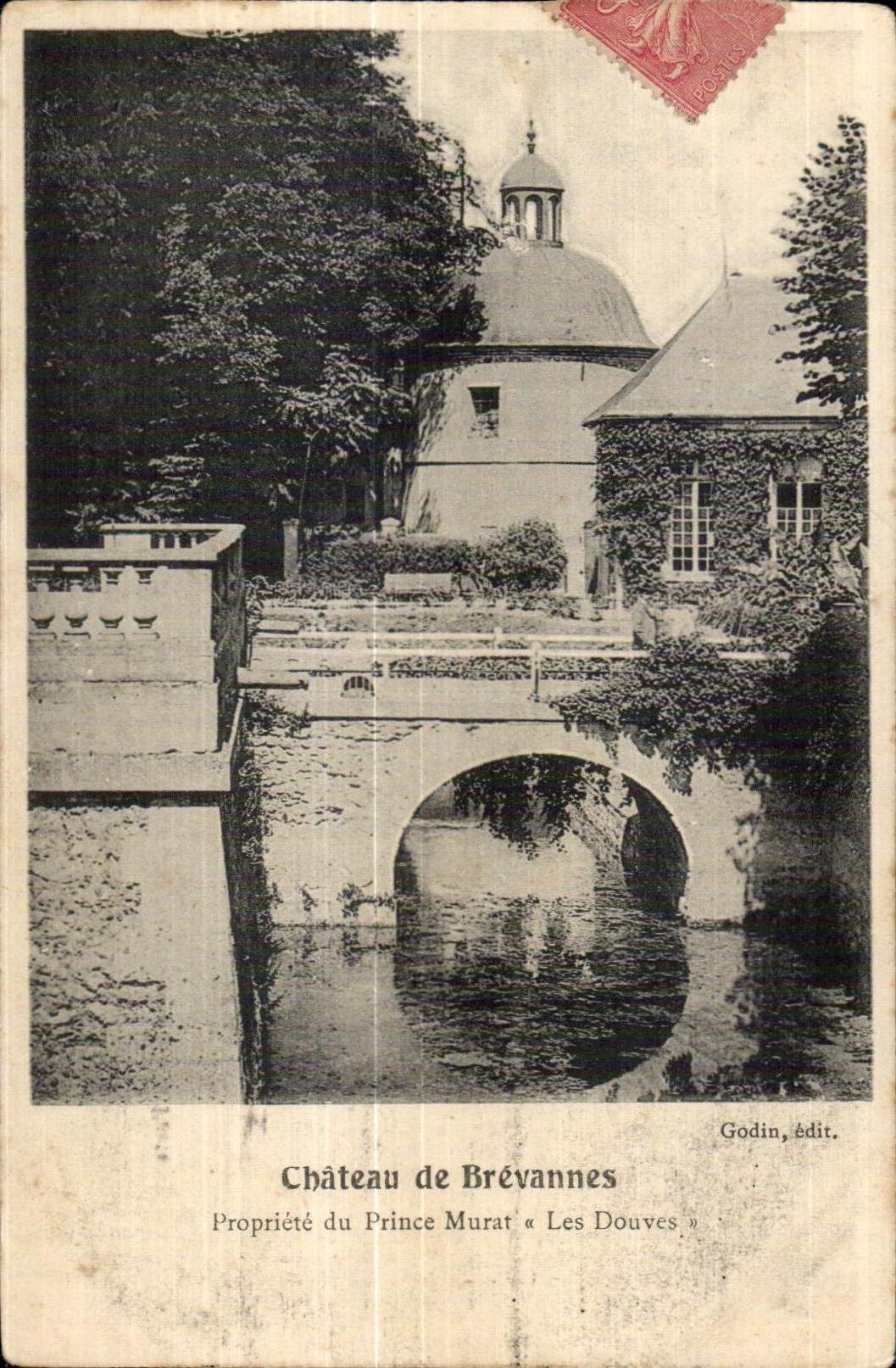 CPA Castle of Brevannes Property of Prince Murat Ditches