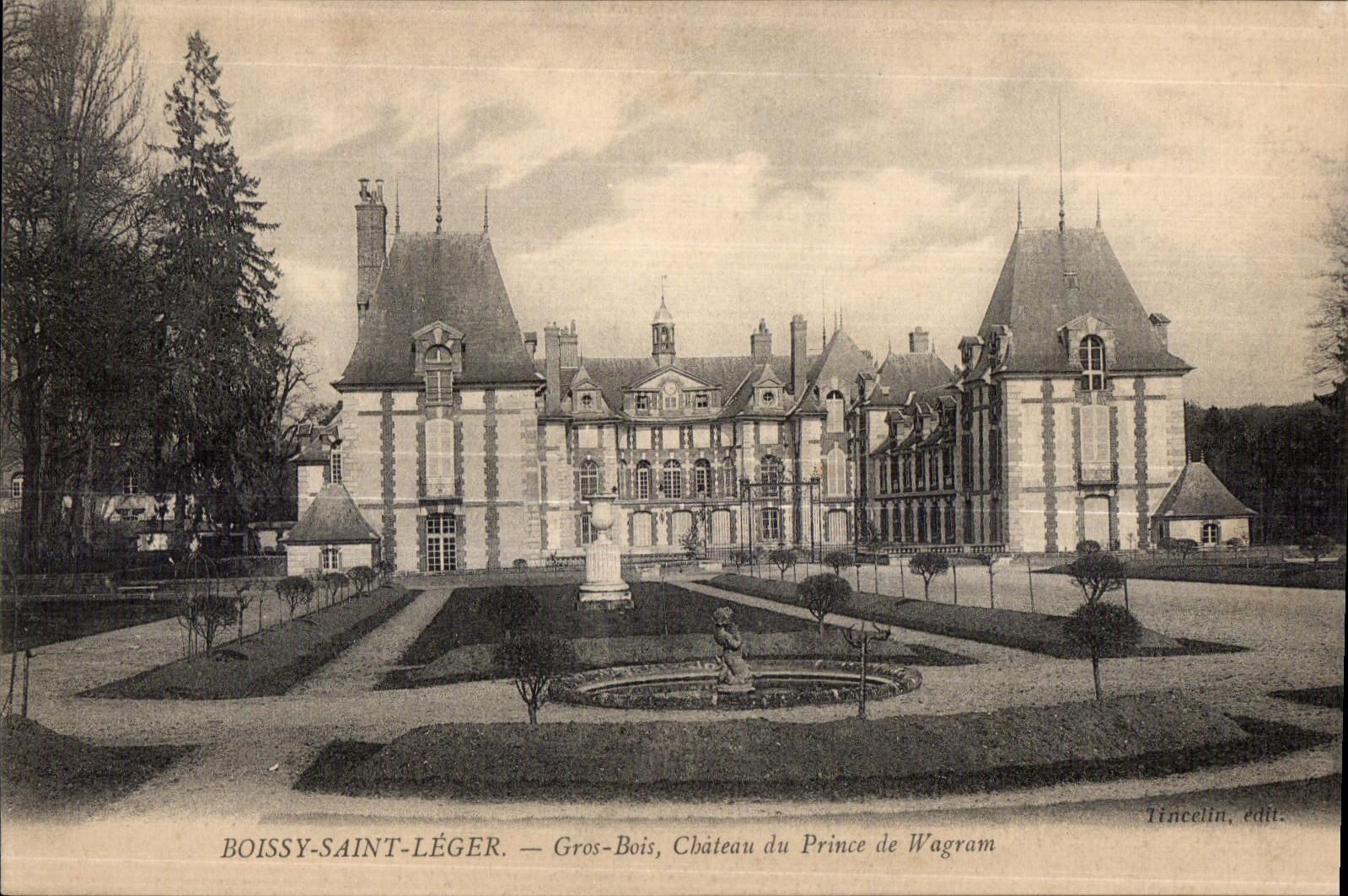 CPA Boissy Saint Light Large Wood Castle of Prince de Wagram